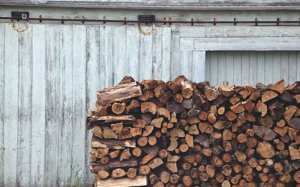 Sustainable wood pile