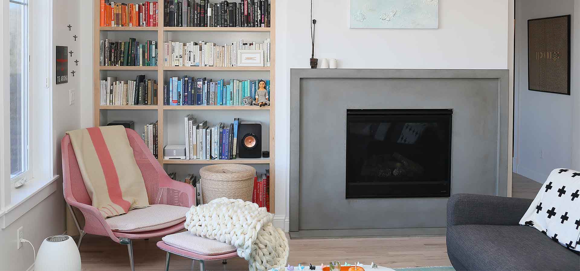 Kate Meyer's modern living room