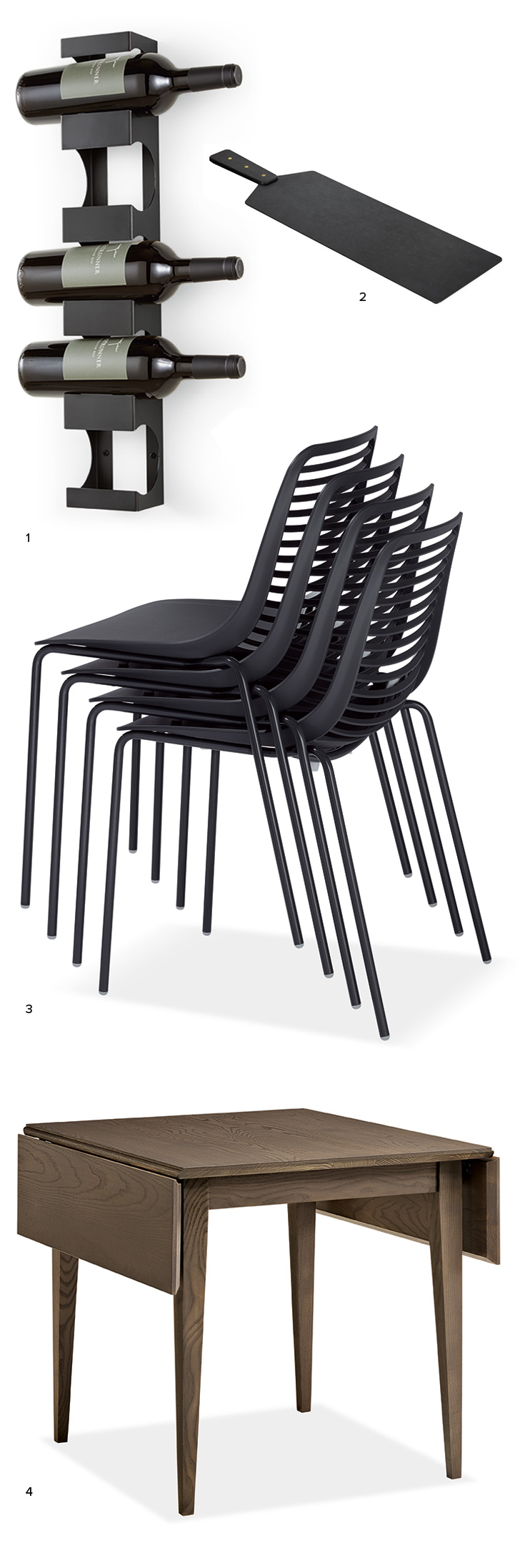 Round-up of small space entertaining furniture and decor